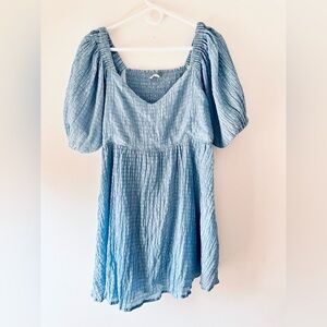 Blue babydoll dress